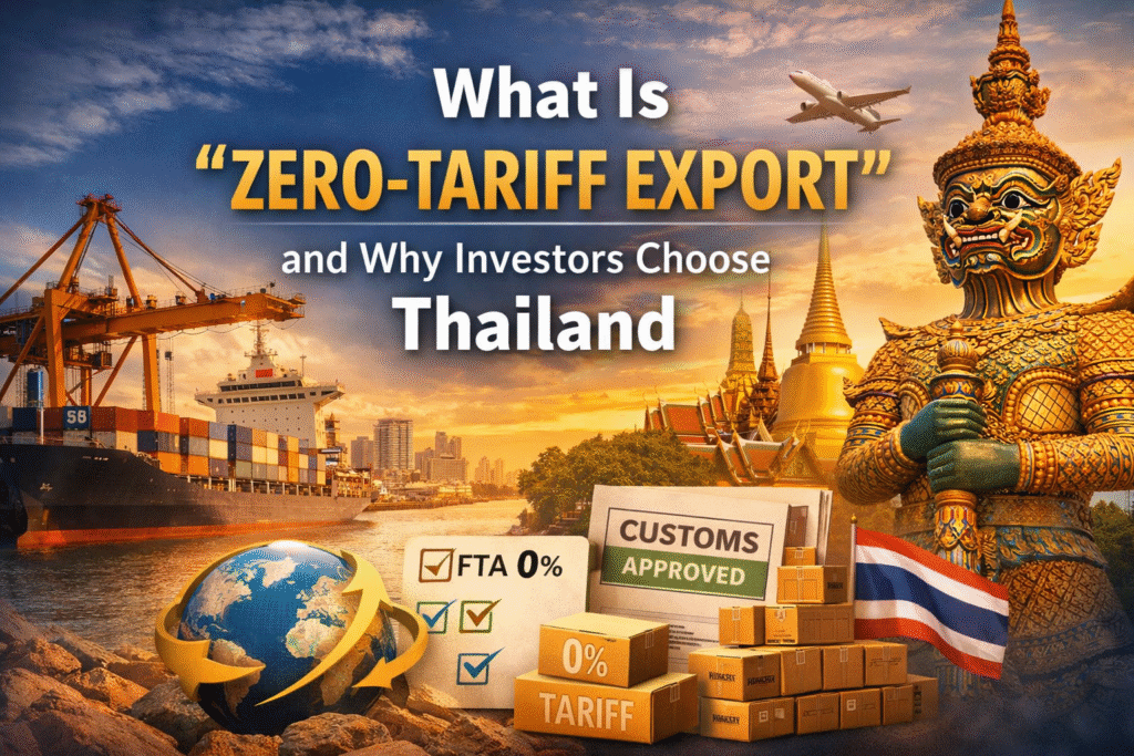 What Is Zero-Tariff Export and Why Investors Choose Thailand