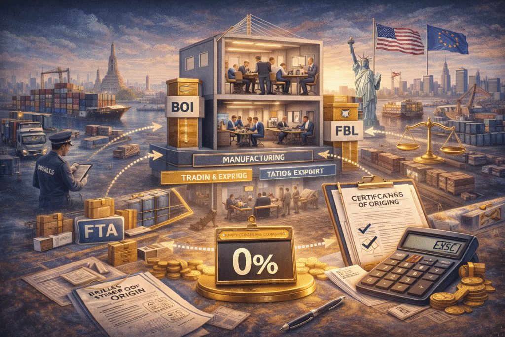 How to Structure a Thailand Company for Legal Zero-Tariff Exports